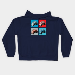 Pop Whale Louse Sponge Art - Cool Underwater Kids Hoodie